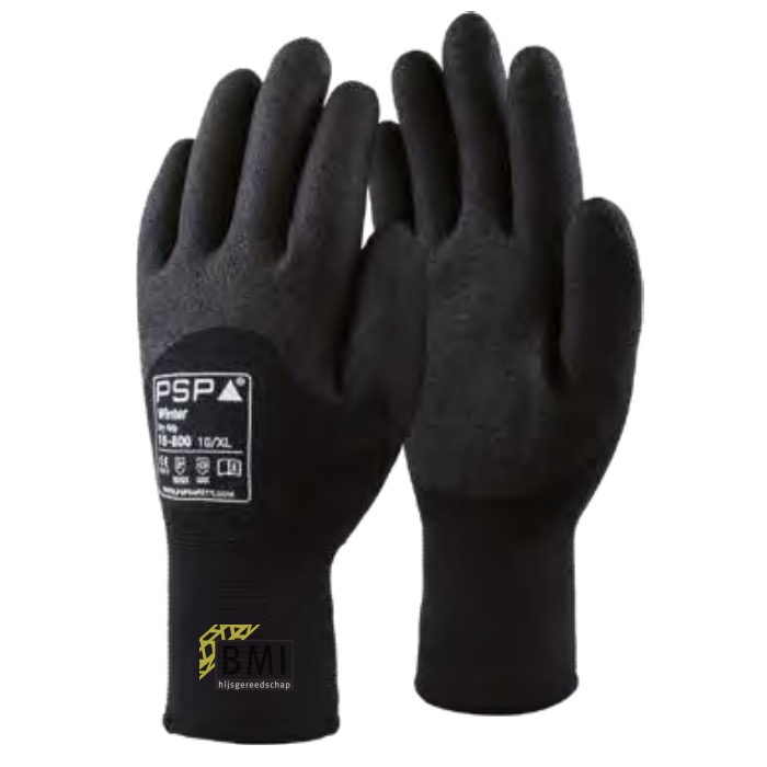 PSP 18-800 Dry grip winter zwarte handschoen
